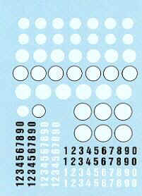 B&W Number & Roundel Decals