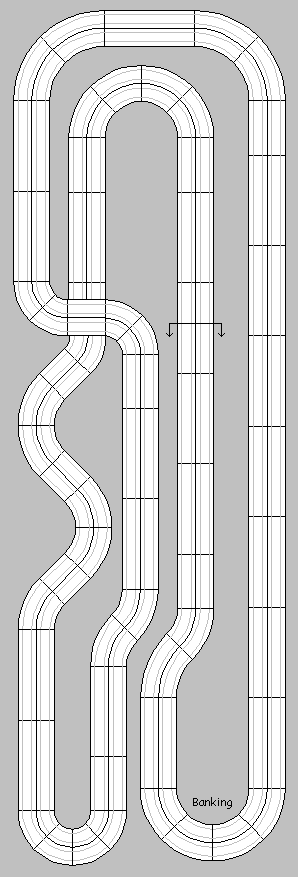 4' x 12' - 4-Lane Glendale 50 Raceway Kit