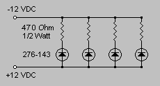 Infra-Red LEDs w/ Resistors (4)