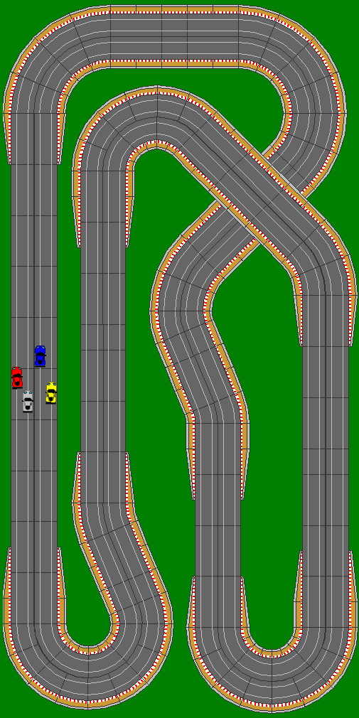 Scalextric Sport 65.79 Foot 4-Lane 1:32 Scale Racing Circuit